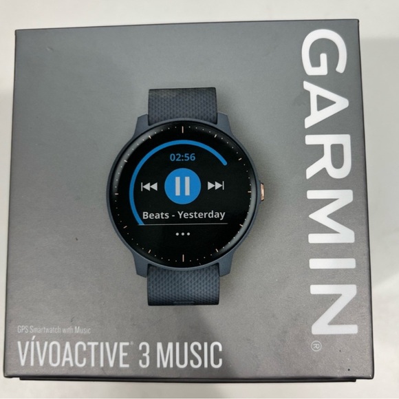 Garmin Black Smartwatch with Sleek Design and Circular Display - Picture 2 of 2